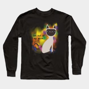 Get out of my aura Long Sleeve T-Shirt